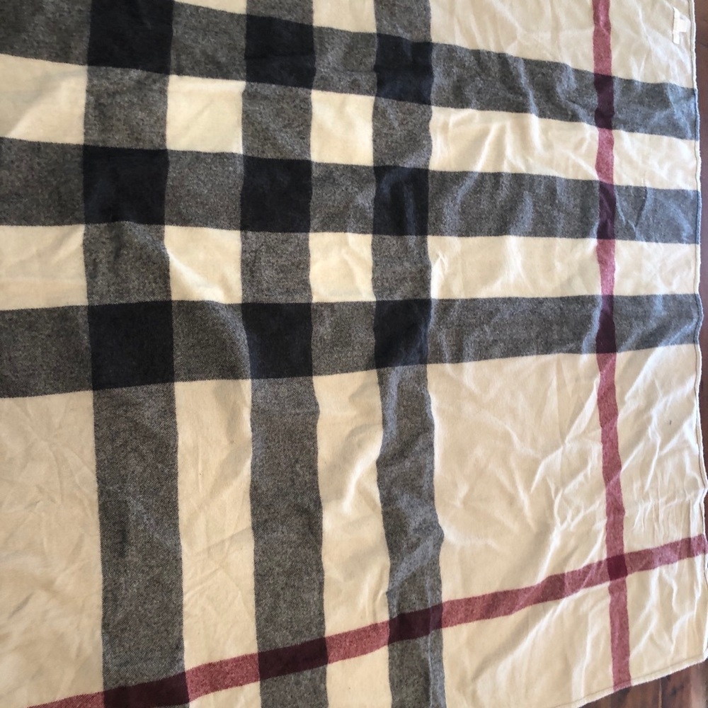 BURBERRY WOOL CHECK BABY BLANKET
